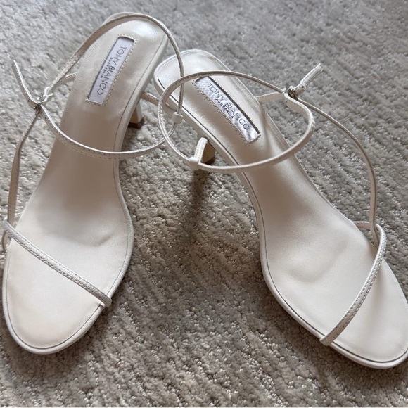 Tony Bianco white heeled sandal size 7.5 - NEW WITH BOX NEVER WORN - Picture 4 of 5